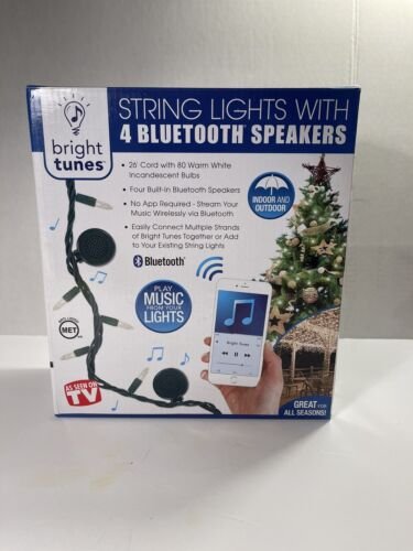 Bright Tune String  Lights with 4 Bluetooth Speakers