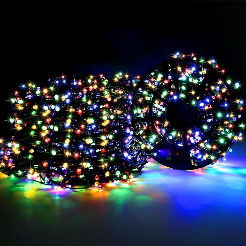  Areker  328ft 1000LEDs Christmas Lights Outdoor LED Waterproof  Multi Color with 8 Modes