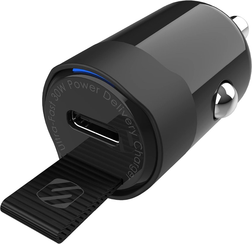 Scosche PD30 PowerVolt 30-Watt Certified USB Type-C Fast Mini Flush Fitting Car Charger