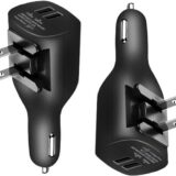 ALDEN DESIGN 2-in-1 Wall car USB charger, 2.4 Amp/5v, 30 day store warranty