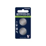 Premium Batteries CR2020 3V Child Safe Lithium Coin Cell