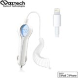 NAZTECH Phantom Lightning Connector Rapid Car Charger, 9.5' cable, 2100Am