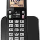Panasonic KXTGC380B Dect_6.0 1-Handset Landline Telephone