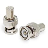Wellson Audio Accessories BNC male to tv cable jack, nickel plated