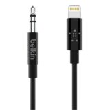 Belkin AV10172bt06-BLK 3.5mm Audio Cable With Lightning Connector, Black,6