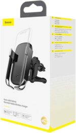 BASEUS Mounted Holder Wireless Charger, Infrared Induction, Metal Clip Arm, Smart Identification Wireless Quick Charging, Rock Solid