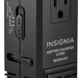 Insignia All-In-One Travel Adapter/Converter, Black
