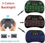Mini backlit keyboard, mini wireless keyboard mouse combo, multi-media remote control with touchpad function - Image 2