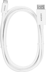 Insignia 6' USB-C to DisplayPort Cable, White, NS-PCKCD6-C - Image 3