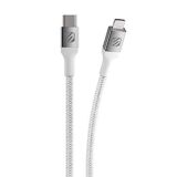 Scosche Strikeline MFi Certified Premium Charge & Sync Braided Cable for Lightning and USB-C Devices 6-ft. White