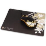 G-Cube Golden Aloha Mouse Pad, Mouse sold separately, unique surface material provides perfect balance between friction and glide, slip free rubber base, anti-static durable & stylish design, compatible with all mouse types (Ball, Laser and optical etc.)