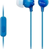 Sony Blue In-Ear Headphones With Microphone EX14AP