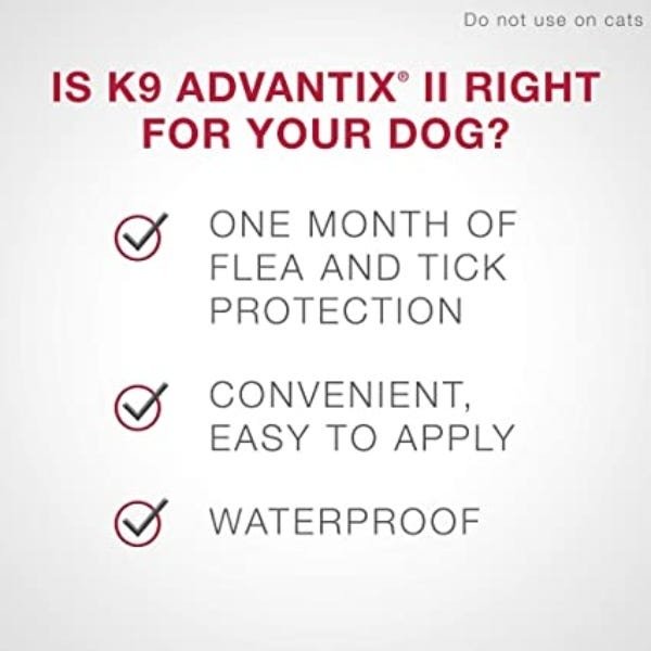 K9 Advantix II Flea and Tick Treatment for Medium Dogs weighing 4.6 kg to 11 kg - Image 5
