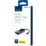 Insignia, 4-Port USB-C Hub, Black, NS-PCHC4A-C