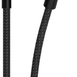 Scosche CAUXB4-SP AUX to USB-C Braided Audio Cable, 3.5mm, Space Gray