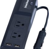 BLACKWEB Power Strip Inverter, 175w, 2X USB ports, 2X AC outlets