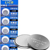 LiCB CR1616 Battery, Long-Lasting & High Capacity Lithium Batteries,3 Volt Coin & Button Cell
