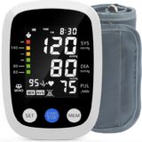 REDIVN Blood Pressure Monitor Automatic Upper Arm Machine & Accurate Adjustable Digital BP Cuff with Large LCD Backlit Display