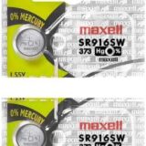 MAXELL SR916SW 373 1.55v Silver Oxide Button Cell Watch Battery