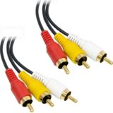 TechCraft 12ft Video Cable male 3RCA-3RCA, 30 day warranty
