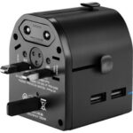 Insignia NS-MUTA2U-C All-in-One Travel Adapter, Black - Image 3