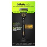 Gillette Labs Mens Razor with Exfoliating Bar, Shaving Kit for Men