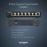 NETGEAR S300 Series 8-Port Gigabit Ethernet Unmanaged Switch, GS308