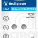 Westinghouse LR60 1.5V Alkaline Batteries