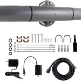 GE Outdoor Ultra Pro Stealth HD Amplified TV Antenna, Black