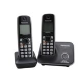 Panasonic KX-TG7624SK Dect 6.0 Link-to-Cell via Bluetooth Cordless Phone, Black, 3 Handsets