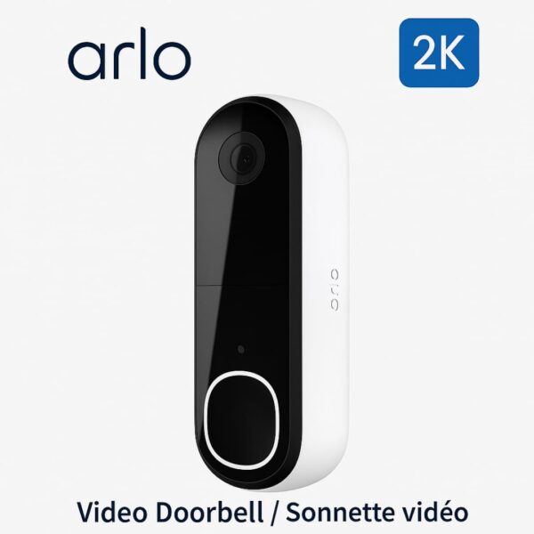 Arlo Video Doorbell 2nd Gen With Night Vision 180°