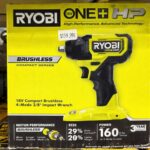 Ryobi 18V ONE+ HP Compact Brushless 3/8″ Impact Wrench (4-Mode)