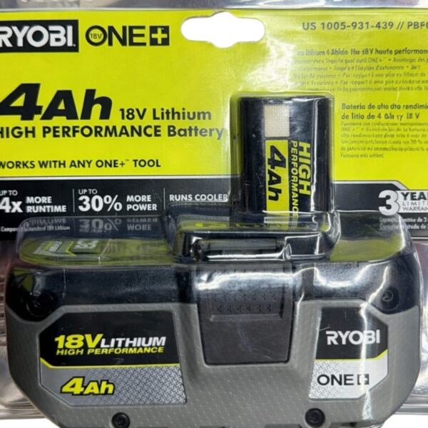 Ryobi ONE+ 18V 4Ah Lithium High Performance Battery