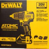 DeWalt Smart Charge Atomic 20V Max Drill/Driver Kit