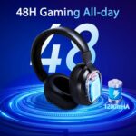 COLUSI X09 Wireless Gaming Headset with Noise Cancelling Mic-2.4GHz Headphones - Image 4