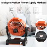 X20 Camping Portable with LED Light  Fan- Type C Charger - Image 3