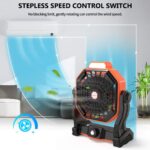 X20 Camping Portable with LED Light  Fan- Type C Charger - Image 2